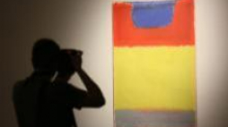 Wystawa "Mark Rothko. Obrazy z National Gallery of Art w Waszyngtonie". Fot. PAP/L. Szymański 