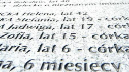 Tablica z nazwami ofiar zbrodni w Porycku(Pawliwce). Fot. PAP/R.Pietruszka