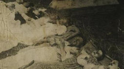 Rodzina Rudnickich zamordowana przez UPA we wsi Chobułtowa. Fot.IPN