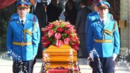 Uroczystości pogrzebowe Jovanki Broz, małżonki Josipa Broz Tito. Belgrad. 26.10.2013. Fot. PAP/EPA
