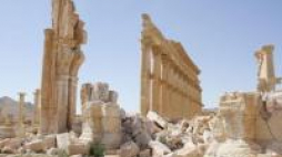 Palmira po zniszczeniach dokonanych przez dżihadystów Państwa Islamskiego. 01.04.2016. Fot. PAP/EPA