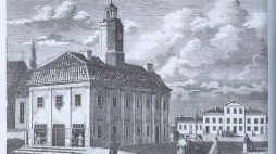 Ratusz w Mławie. XIX w. Źródło: Wikimedia Commons