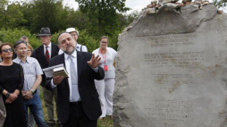 Naczelny rabin Polski Michael Schudrich podczas obchodów 75. rocznicy mordu Żydów w Jedwabnem. Fot. PAP/A. Reszko