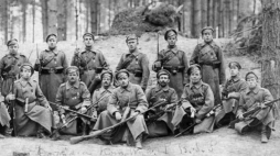 Kompania zwiadowcza I batalionu Strzelców Polskich – 1916 r. Źródło: CAW