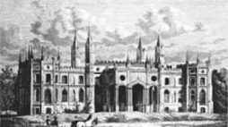 Pałac Paca w Dowspudzie - XIX w. rycina. Źródło: wikipedia commons