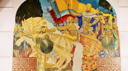 Malowidło Stefana Norblina w Sali Orientalnej pałacu maharadżów w Jodhpur. Fot. J. Steciński