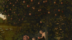 Rajski ogród - obraz Lucasa Cranacha Starszego ze zbiorów Muzeum Historii Sztuki w Wiedniu. Źródło: Wikimedia Commons