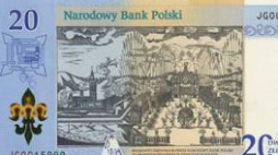 20-złotowy kolekcjonerski banknot NBP z okazji 300-lecia koronacji obrazu Matki Bożej Częstochowskiej