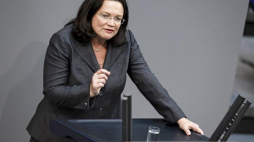 Niemiecka minister pracy Andrea Nahles. Fot. PAP/EPA