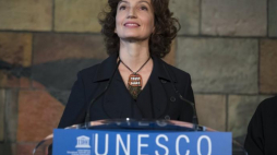Dyrektor generalna UNESCO Audrey Azoulay. Fot. PAP/EPA
