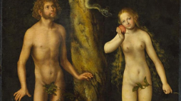Lucas Cranach, Adam i Ewa. Źródło: Muzeum Narodowe we Wrocławiu