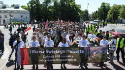 I Marsz św. Huberta w Warszawie. Fot. PAP/R. Pietruszka