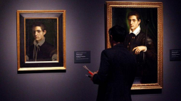 „Portret młodego mężczyzny” Daniele da Volterra na wystawie "In lapide depictum" w muzeum w Prado. Fot. PAP/EPA