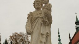 Figura św. Józefa w Wilamowicach po restauracji. Fot. Sz. Tracz