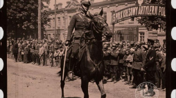 Kadr z filmu „Z wycieczki Stowarzyszenia Weteranów do Polski”, 1927 r. Źródło: Archiwum IPN