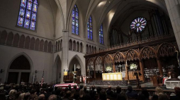 Nabożeństwo żałobne George’a H. W. Busha w kościele episkopalnym St. Martin’s w Houston. Fot. PAP/EPA