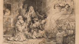„Archanioł Rafael opuszczający rodzinę Tobiasza” Rembrandta van Rijn