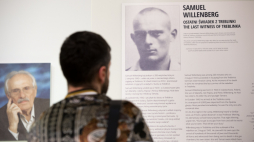 „Obraz Treblinki w oczach Samuela Willenberga” – konferencja prasowa poprzedzająca otwarcie wystawy – Warszawa, 28 stycznia 2020. Fot. S. Kasper (IPN)