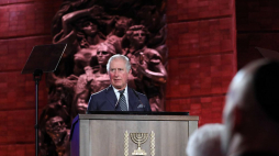 Książę Karol podczas V Światowego Forum Holokaustu. Fot. PAP/EPA