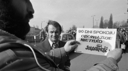 Kryzys bydgoski. Bydgoszcz, 03.1981. Fot. PAP/G. Rogiński