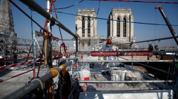 Odbudowa katedry Notre Dame. Fot. PAP/EPA
