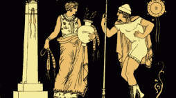 Elektra i Orestes. Grafika z 1897 roku. Źródło: Wikipedia.