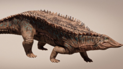 Garzapelta muelleri. Źródło: https://www.jsg.utexas.edu/news/2024/03/tanks-of-the-triassic-new-crocodile-ancestor-identified/