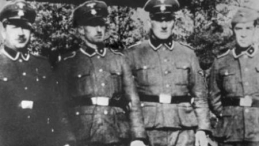 SS-mani z obozu zagłady w Treblince: Paul Bredow, Willi Mentz, Max Möller i Josef Hirtreiter. Źródło: Muzeum w Treblince
