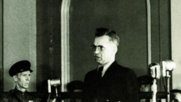 Gen. Leopold Okulicki przed Kolegium Wojskowego Sądu Najwyższego ZSRS. Źródło: IPN 