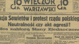 Wieczór Warszawski z 19 września 1939 r. Źródło: BN Polona