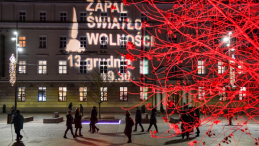 Akcja IPN Zapal Światło Wolności. Lublin, 13.12.2019. Fot. PAP/W. Jargiło