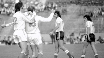 Mistrzostwa Świata w Piłce Nożnej - RFN 1974. Mecz Polska-Argentyna. Fot. PAP/CAF/S. Jakubowski