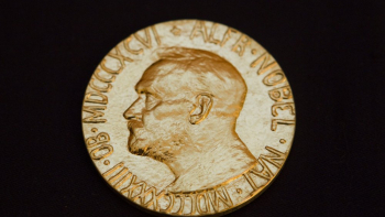 Medal Pokojowej Nagrody Nobla. Fot. PAP/EPA 