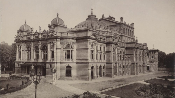 Teatr im. Juliusza Słowackiego w Krakowie. 1895 r. Źródło: CBN Polona