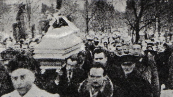 Pogrzeb Bohdana Piaseckiego. Fot. "Słowo Powszechne", 15.12.1958. Źródło: Wikimedia Commons