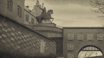 Pomnik Tadeusza Kościuszki na Wawelu. 1938 r. Źródło: CBN Polona