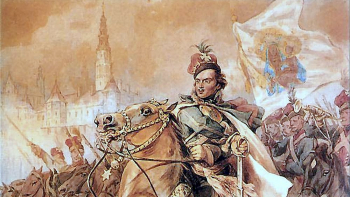 „Kazimierz Pułaski pod Częstochową” Juliusza Kossaka. Źródło: Wikimedia Commons