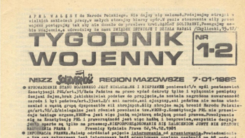 „Tygodnik Wojenny”. Źródło: portal Biura Edukacji Publicznej IPN www.polska1918-89.pl