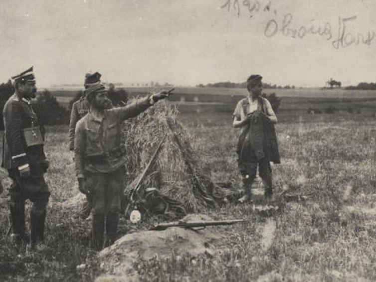 Gen. Józef Haller na froncie pod Radzyminem. 08.1920. Fot. CAW