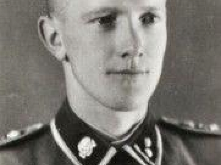 Podoficer raportowy Gerhard Palitzsch. Źródło: Państwowe Muzeum  Auschwitz-Birkenau