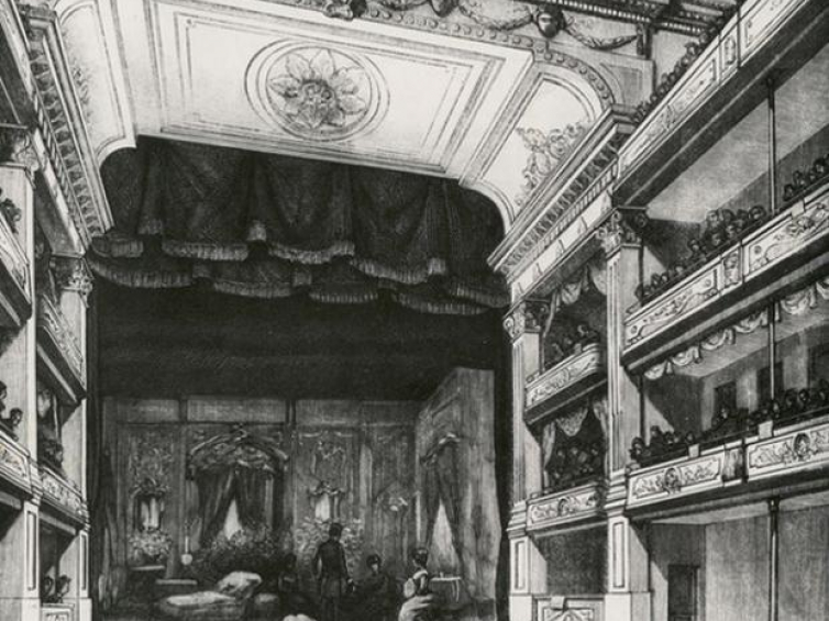 Teatr Rozmaitości po odbudowie. 1924 r.  Źródło: Teatr Narodowy