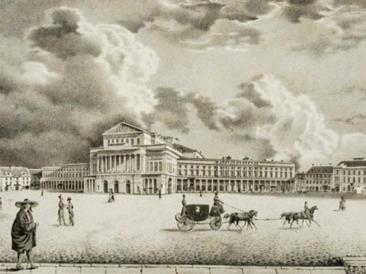 Teatr Wielki w Warszawie. Ok. 1840-41 r. Źródło: CBN Polona