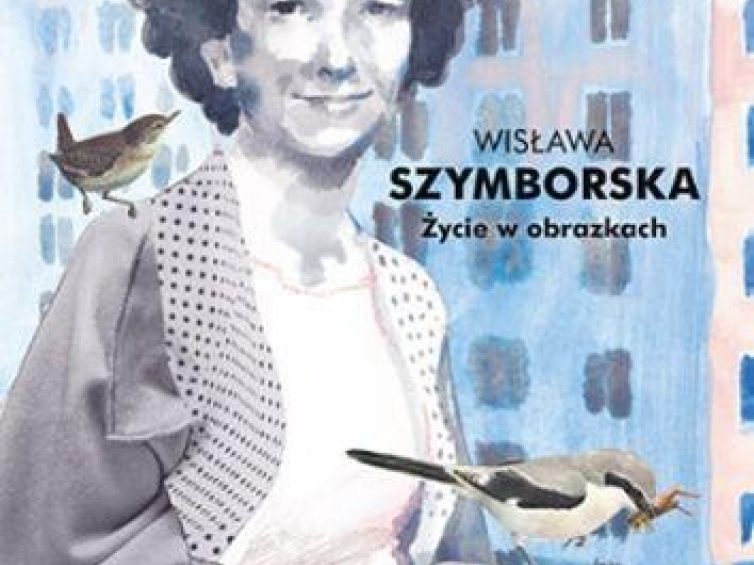 Okładka komiksu „Wisława Szymborska. Życie w obrazkach”