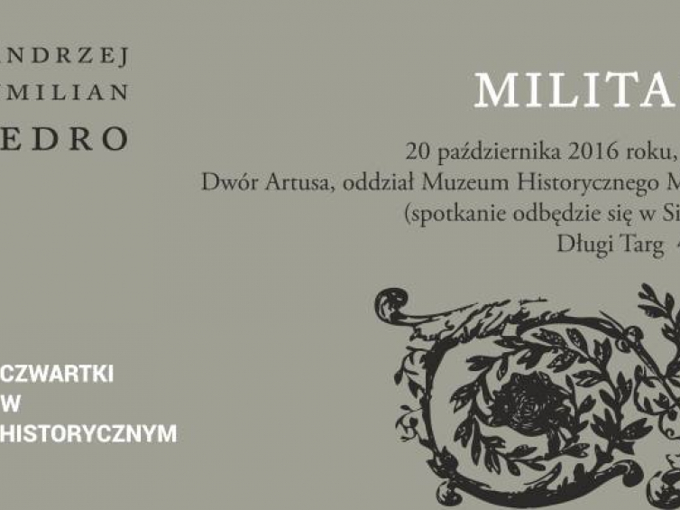 Promocja książki o dziele „Militarium” autorstwa Aleksandra Fredry