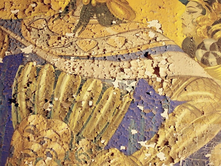 Malowidło Stefana Norblina w Sali Orientalnej pałacu maharadżów w Jodhpur przed konserwacją. Fot. J. Steciński