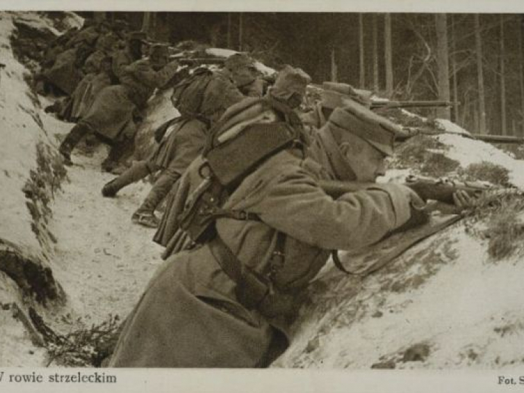 Walki II Brygady Legionów pod Rafajłową. 1915 r. Fot. Stanisław Janowski. Źródło: BN Polona