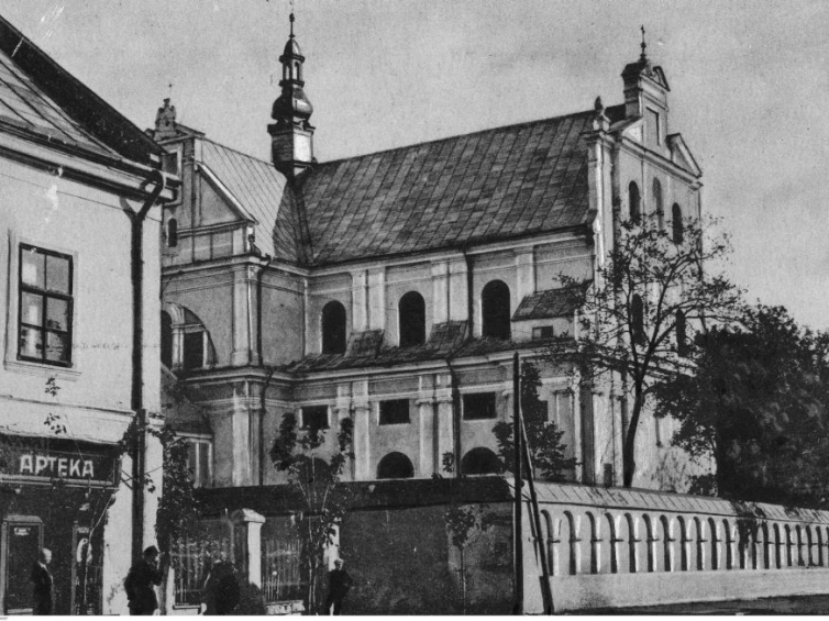Kościół oo. Dominikanów w Żółkwi. Lata 1918-1929. Źródło: NAC