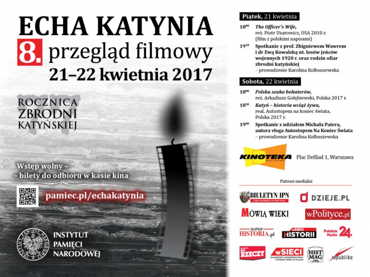 8. przegląd filmowy Echa Katynia - Warszawa