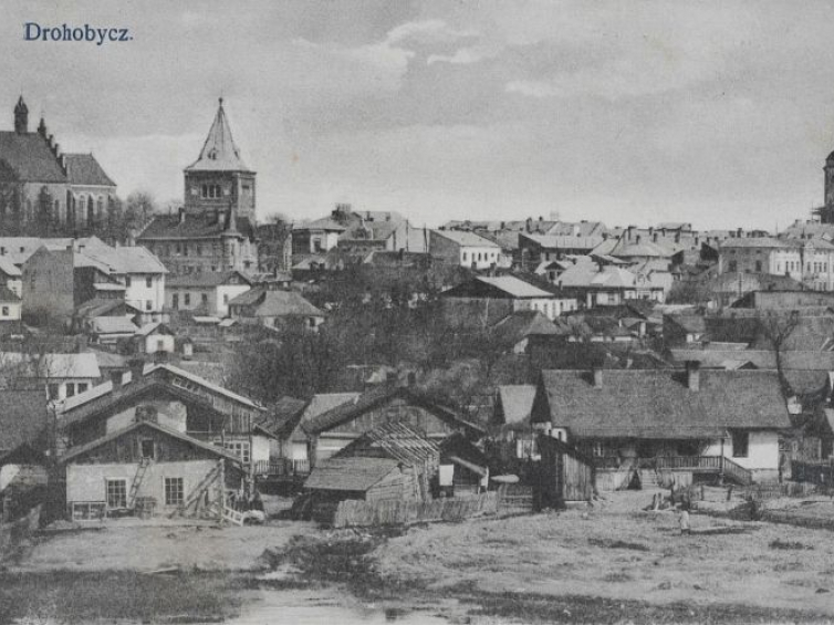 Panorama Drohobycza. 1906 r. Źródło: BN Polona