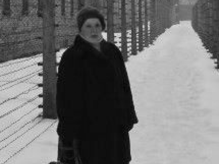 Aleksandra Garbuzowa w Muzeum Auschwitz-Birkenau. Fot. 2010 r.